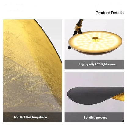 DecorBites™ LED Saucer Ceiling Chandelier: Modern & Atmospheric Living Room Pendant Light