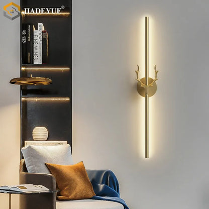 DecorBites™ Deer Horn LED Wall Lamp for Staircase & Bedroom Decor