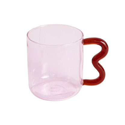 DecorBites™ Handmade Glass Mug High Borosilicate Heat-resistant Tea Coffee Cup