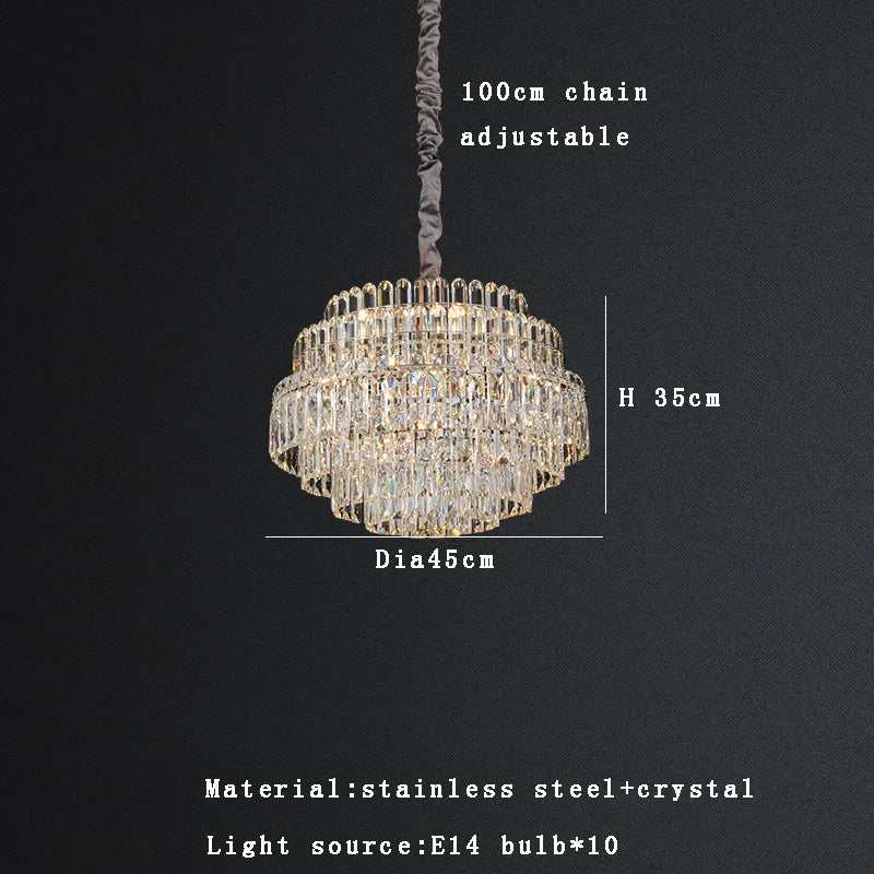 DecorBites™ Crystal Chandelier Lights 2025: Luxury Modern Room Decoration