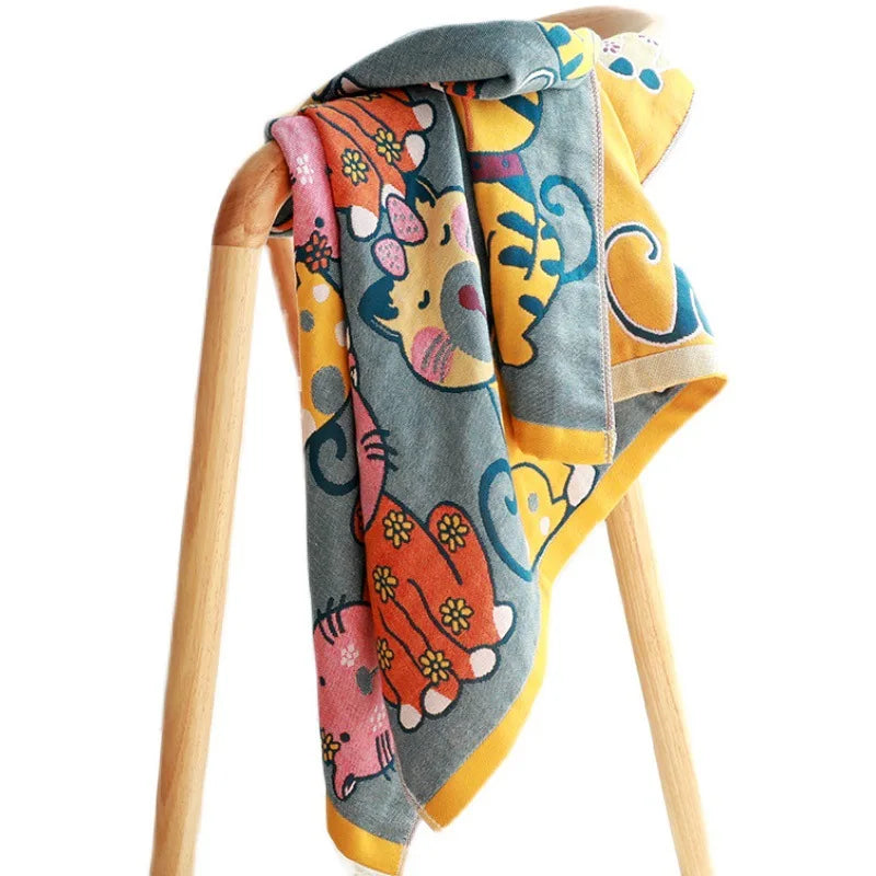 DecorBites™ Cute Cat Bath Towel - Absorbent & Quick-Drying