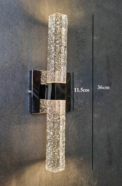 DecorBites™ Bubble Crystal LED Wall Sconces for Bathroom Dresser Living Room Bedroom Mirrors
