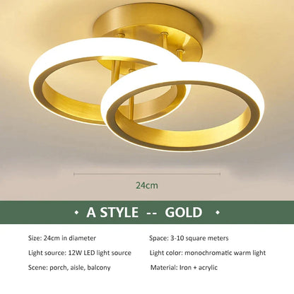 Lámpara de techo LED DecorBites™ para dormitorio moderno, iluminación de superficie para decoración de interiores