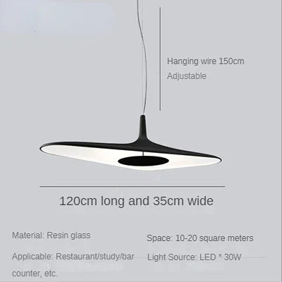 Lámpara colgante DecorBites™ Irregular Art, moderna lámpara de techo para sala de estar