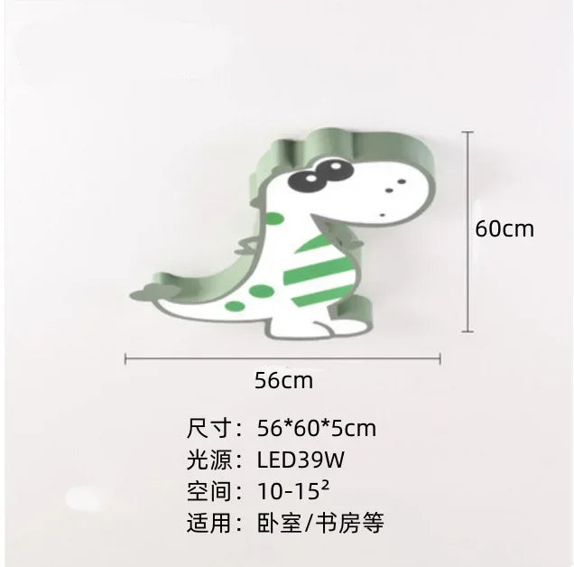 DecorBites™ Dinosaur LED Ceiling Lamp for Kids Room, Warm & Romantic Bedroom Light