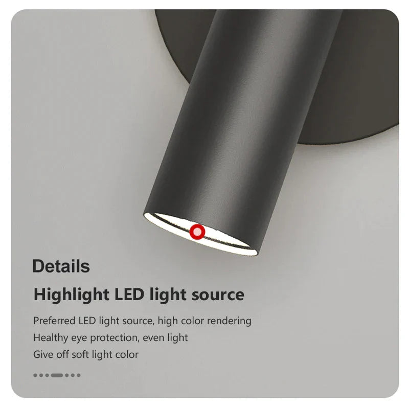 DecorBites™ LED Wall Lamp Adjustable Rotation 5W Spotlight