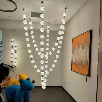 DecorBites™ Elegant Pendant Lights for Duplex Building Hotel Lobby Villa Stair Lamps