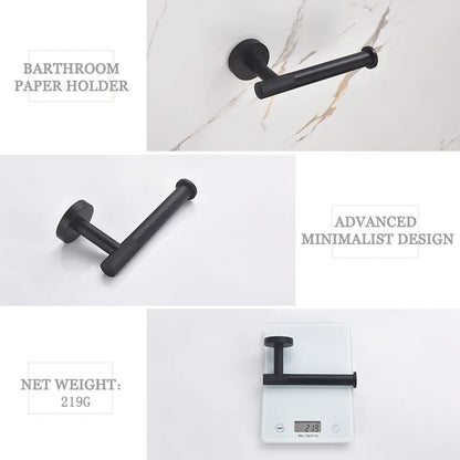 Juego de accesorios de baño DecorBites™: toallero, escobilla de inodoro, portarrollos, dispensador de jabón, barra para toallas, gancho