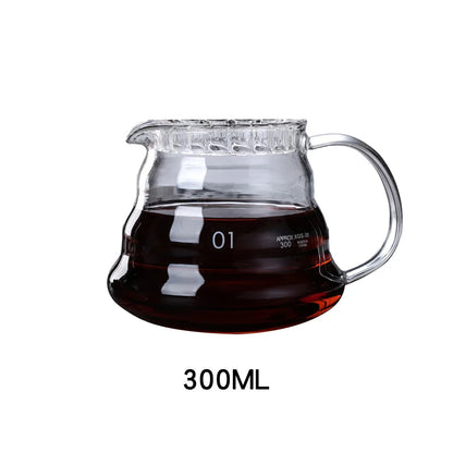 Decorbites™ Glas-Pour-Over-Kaffeemaschine Topf Barista-Brauer Filter-Dripper - 800 ml