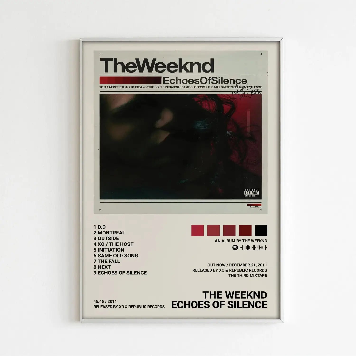 DecorBites™ The Weeknd Music Album Posters for Home Decor