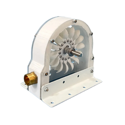 Turbina Pelton de impulso para generador hidroeléctrico DecorBites™ con adaptador para bricolaje, 100-300 W, 500-4000 RPM