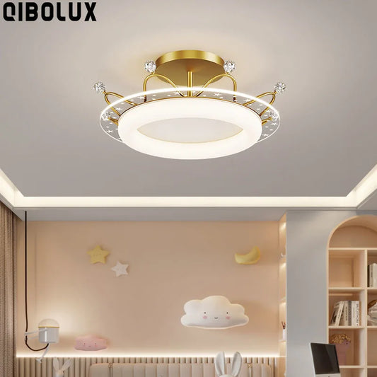 DecorBites™ Kids' Room Ceiling Light in Gold Pink Blue for Bedroom and Living Room