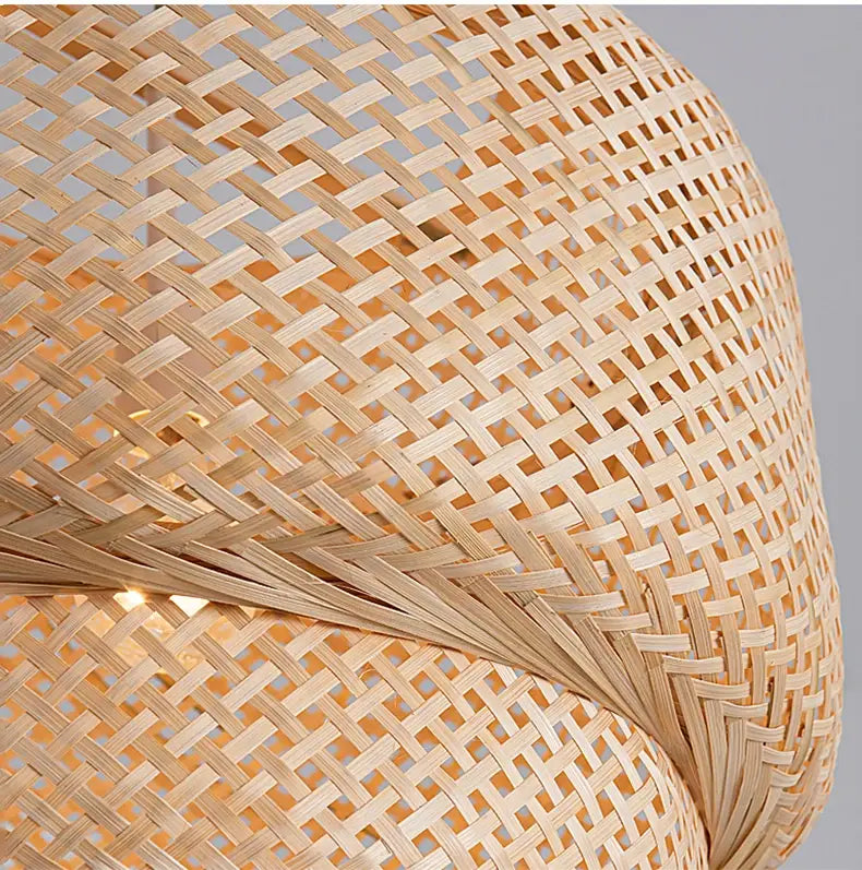 DecorBites™ Handcrafted Chinese Bamboo Pendant Lamp