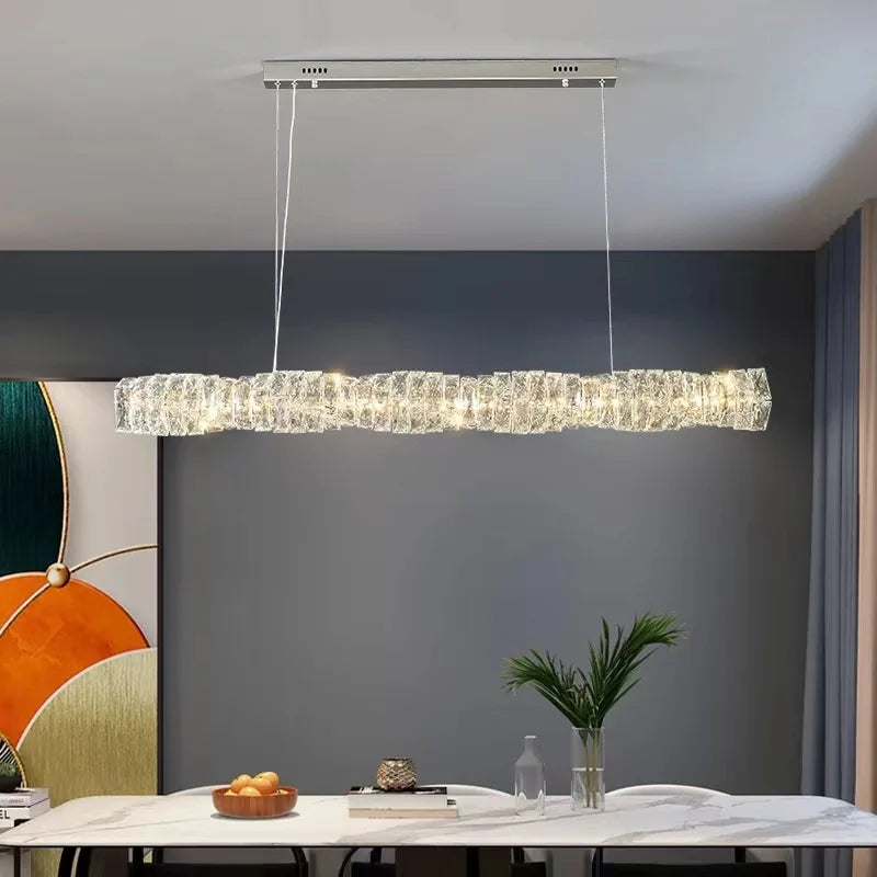 DecorBites™ Elegant Crystal Pendant Chandelier for Modern Dining Rooms