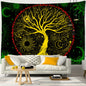 Decobites Tree of Life Tapestry Wall Hanging - Psychedelic Hippie Mandala Home Decor