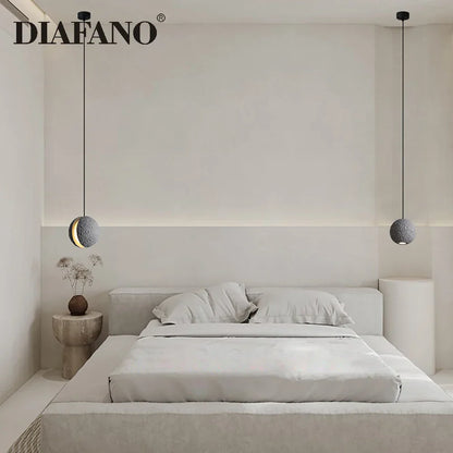 DecorBites™ Industrial Cement Pendant Lights - Retro Moon Star Chandelier Fixture