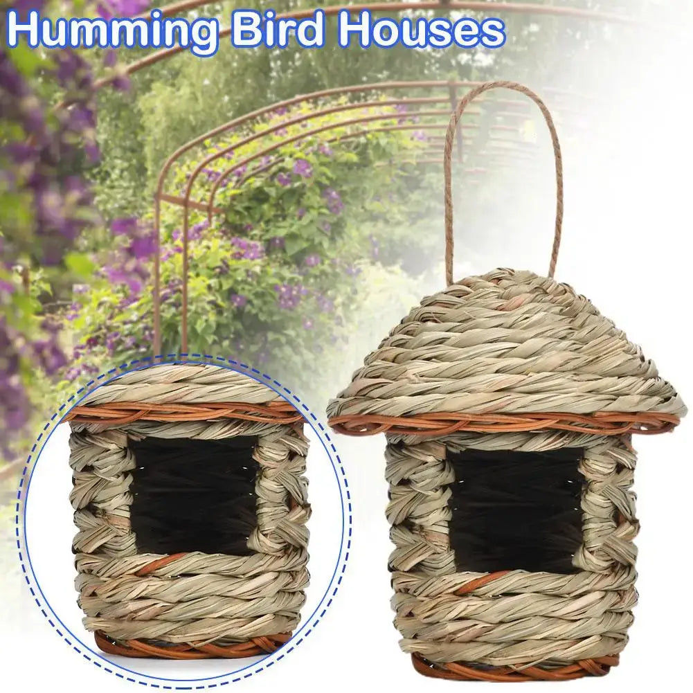 DecorBites™ Handwoven Parrot Bird Nest for Outdoor Gardens