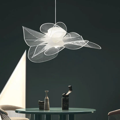 ثريا أكريليك على شكل زهرة من ديكوربايتس™: إضاءة مصممة على الطراز الاسكندنافي للمطاعم وغرف المعيشة وغرف النوم