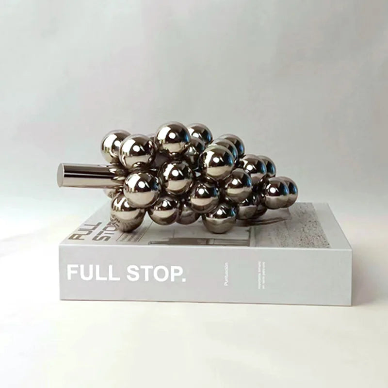 DecorBites™ Crystal Glass Geometric Grape Decor Figurine Gothica