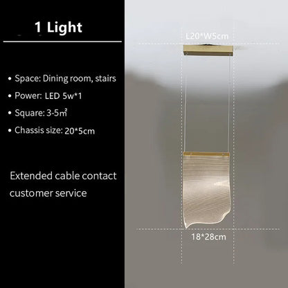 Lámpara de techo LED DecorBites™ para escaleras, iluminación moderna y original para sala de estar y comedor.