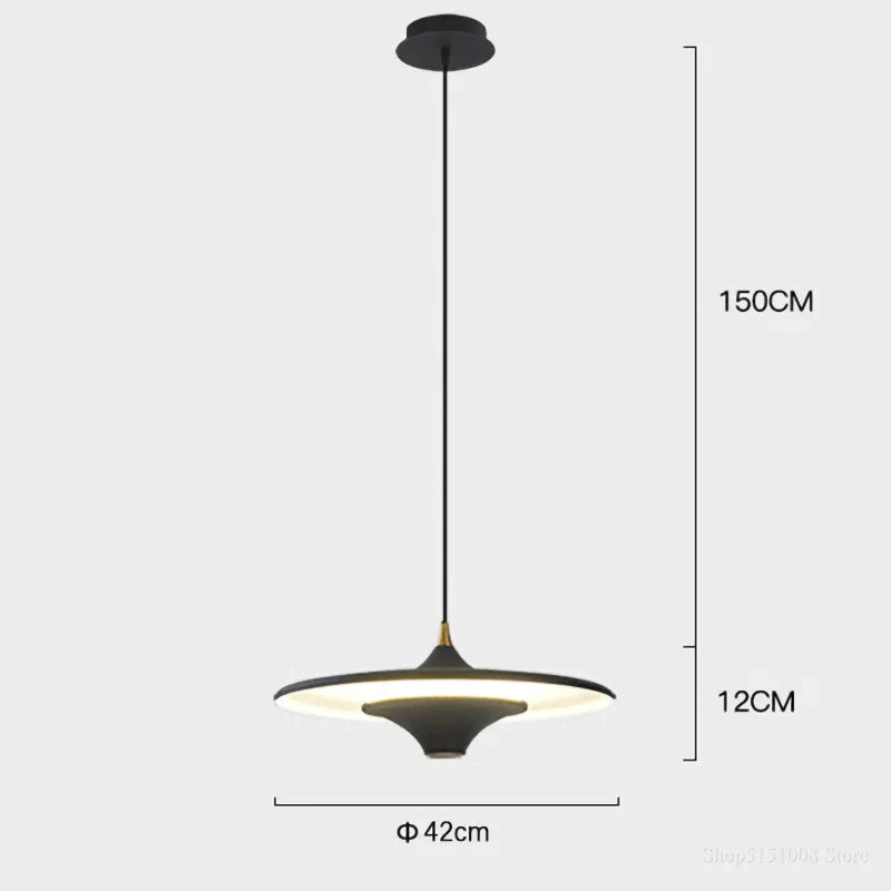 DecorBites™ LED Flying Saucer Pendant Lights for Living Room Dining Bedroom Indoor Lighting