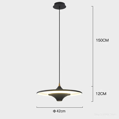 DecorBites™ LED Flying Saucer Pendant Lights for Living Room Dining Bedroom Indoor Lighting