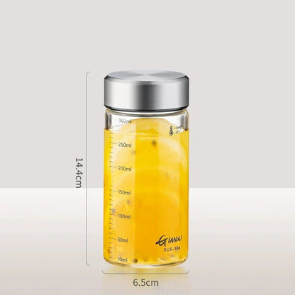 DecorBites™ Glass Sealed Jug | Vacuum Airtight Food Storage Jar | Kitchen Organizer