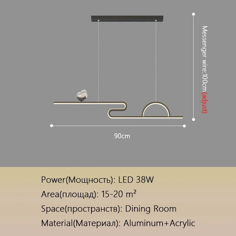 Lámpara colgante tipo araña de mariposa DecorBites™ para comedor, estudio, bar y oficina