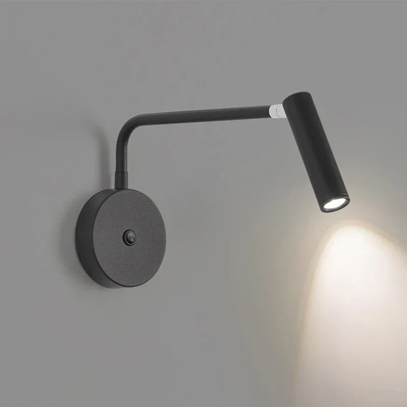 DecorBites™ LED Wall Lamp: Nordic Modern Simplicity Sconce with Adjustable Switch.
