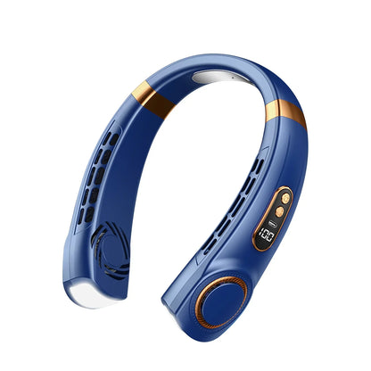 DecorBites™ LED Hanging Neck Fan with Colorful Atmosphere Lights, 5th Gear USB Operation