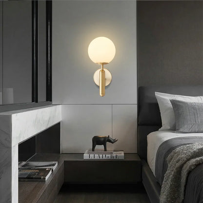 ديكور بايتس™ - مصابيح حائط على شكل كرة زجاجية لديكور غرفة النوم وغرفة المعيشة