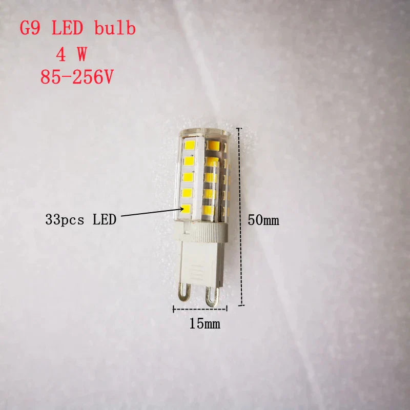 DecorBites™ LED G4 G9 E14 85-265V Bulbs for Crystal Chandeliers Dining Room Floor Light