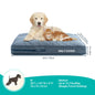 Decobites Orthopedic Large Dog Bed with Washable Cover, Foam Pet Mat, Quilted Dog Crate Bed