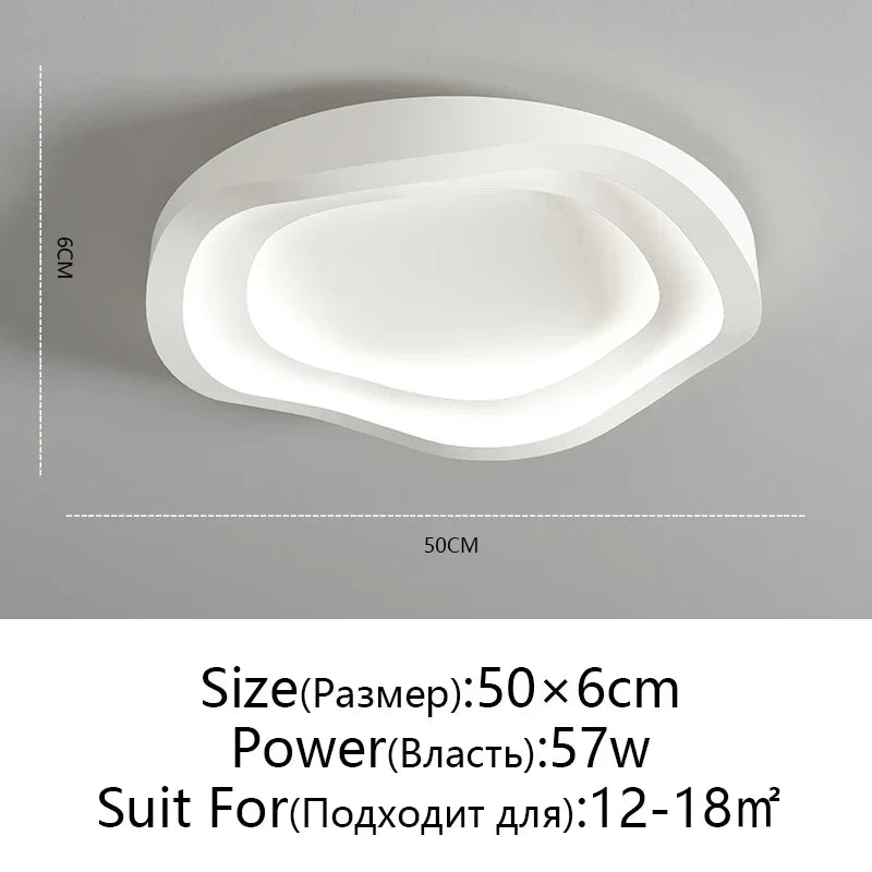 DecorBites™ LED Round Ceiling Lamp with Remote Control Dimming for Modern Indoor Lighting