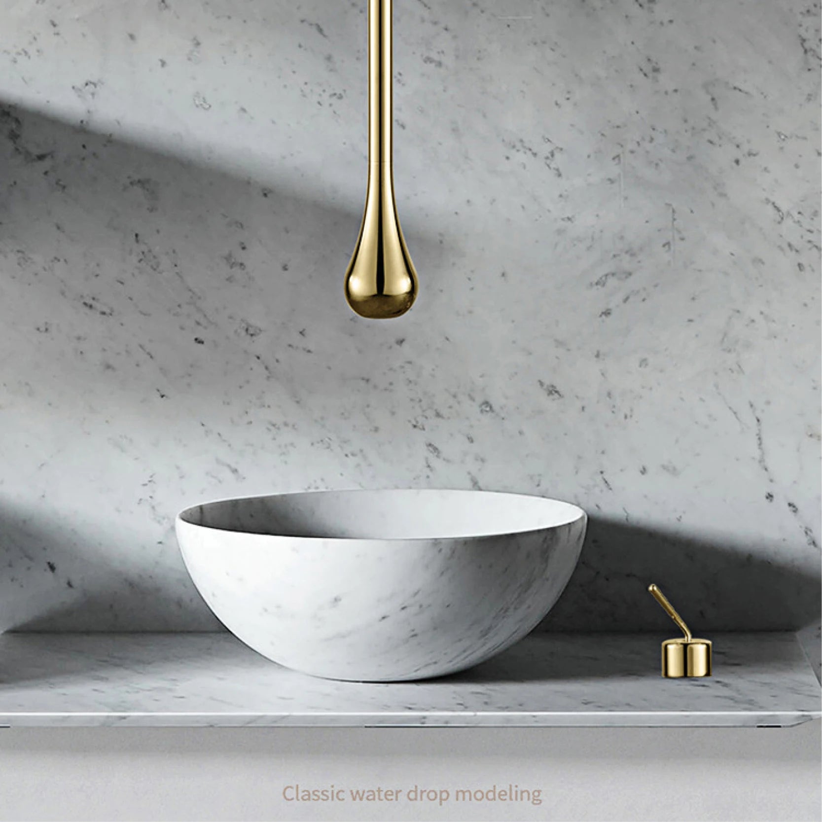 Gold Ceiling Faucet