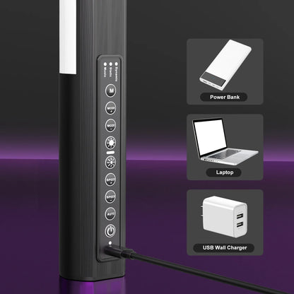 عصا إضاءة DecorBites™ RGB مقاس 120 سم: مصباح LED يتم التحكم فيه عبر التطبيق للمهرجانات والنوادي.