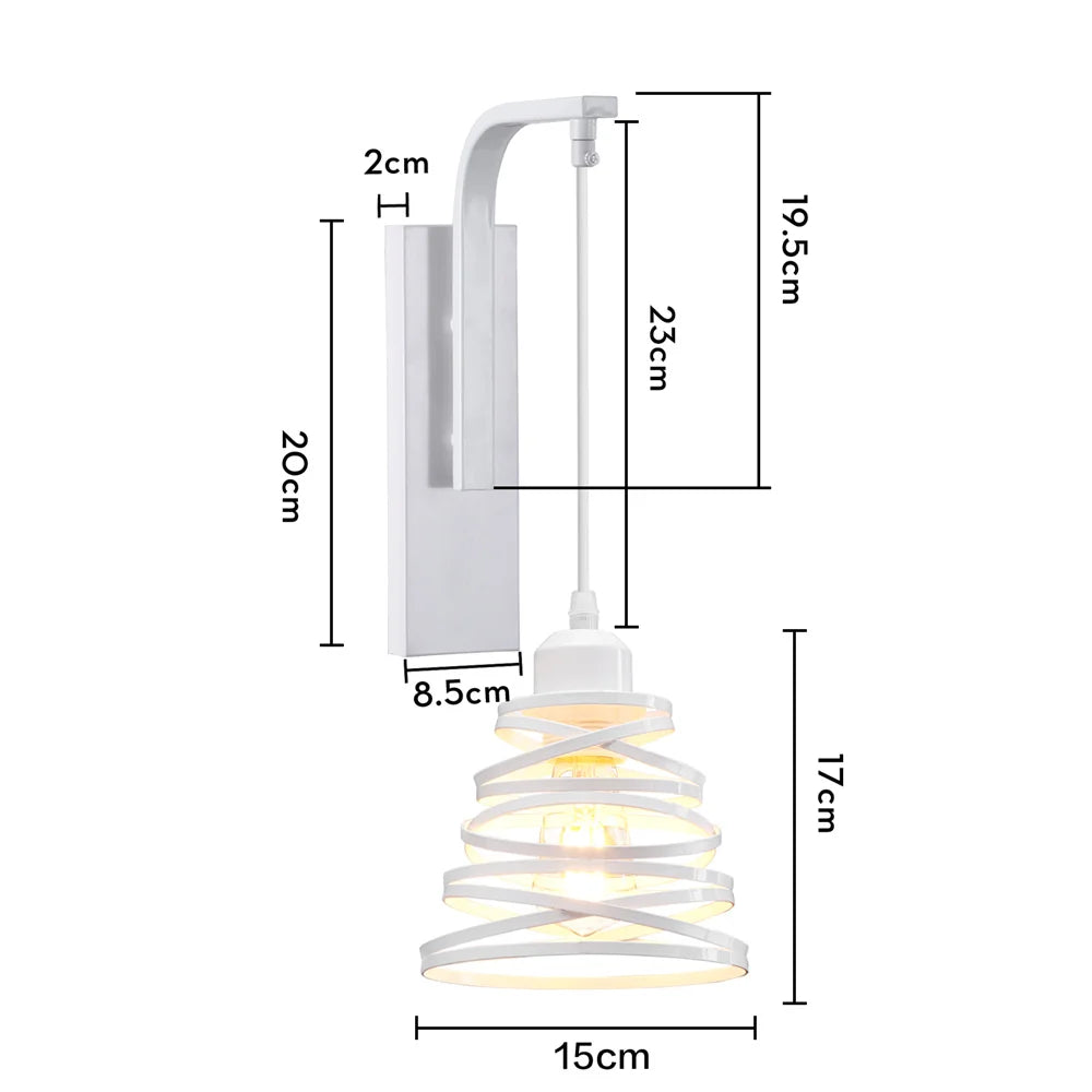 Lámpara de pared LED DecorBites™ de madera de hierro para decoración del hogar en interiores
