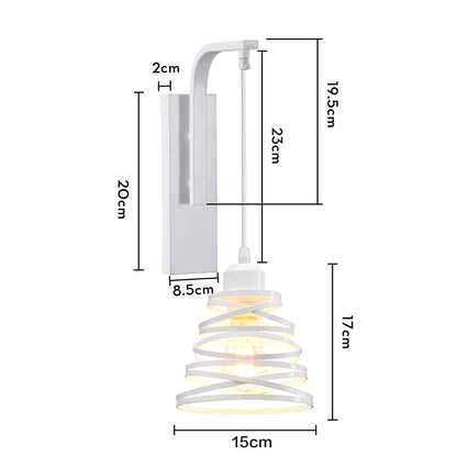 Lámpara de pared LED DecorBites™ de madera de hierro para decoración del hogar en interiores