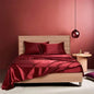 Decobites Satin Fabric Luxury Bed Sheet Set - Solid Silky King / Queen Size