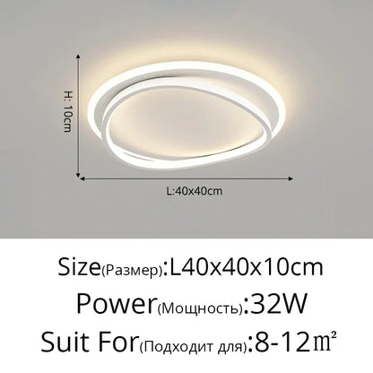 ديكوربايتس™ مصباح سقف LED مربع هندسي مع جهاز تحكم عن بعد لغرفة الدراسة وغرفة المعيشة وغرفة النوم