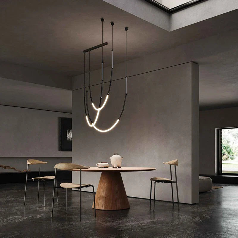 Decorbites™ Lámpara de Araña Lineal Creativa: Iluminación Moderna de Diseñador Nórdico Italiano para Sala de Estar y Vestíbulo