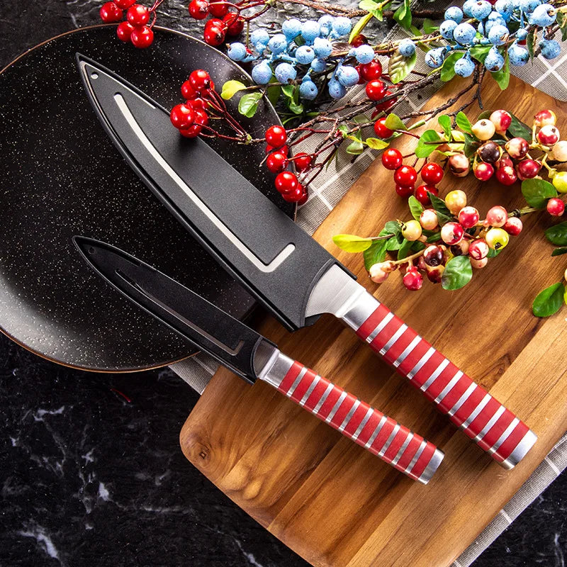 DecorBites™ Kitchen Knife Sheath Black Edge Guard Protective Cover Case Kitchen Accessories