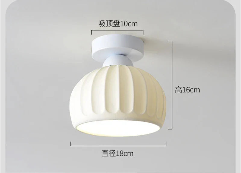 DecorBites™ Ceramic Glass Chandelier: Modern LED Ceiling Light for Living Room Aisle