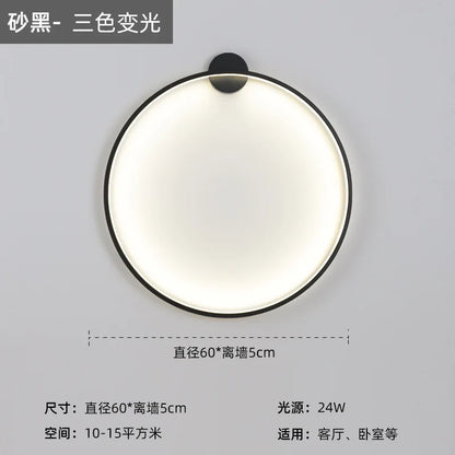 DecorBites™ LED Wall Circle Lights for Bedroom Living Room Aisle Stairway