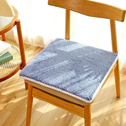Cojín para silla DecorBites™ de lana de cordero para una comodidad óptima en otoño e invierno
