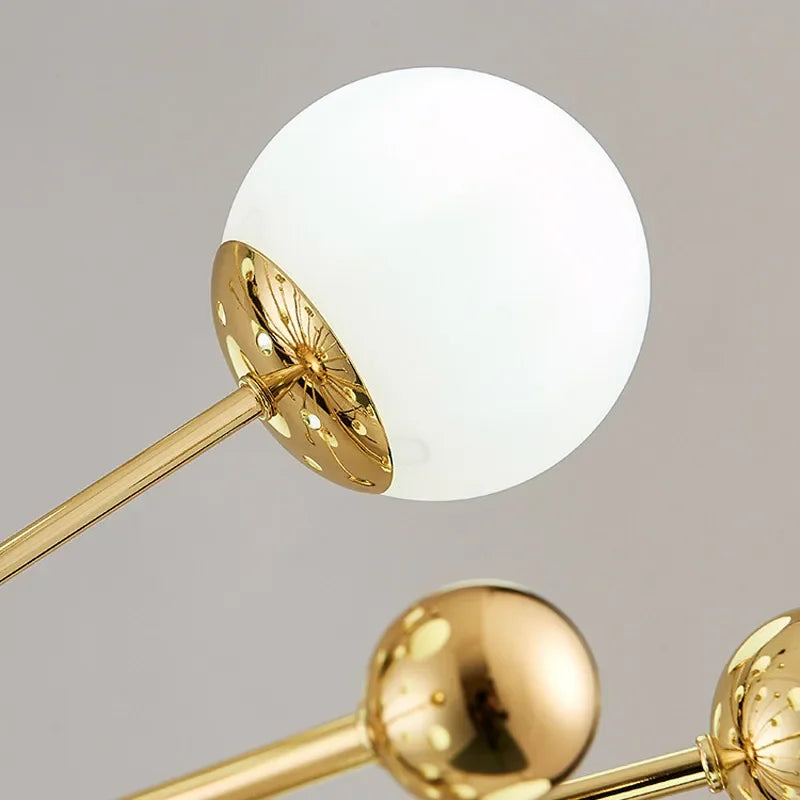 Decorbites™ Lámpara colgante de vidrio LED dorada para iluminación interior moderna
