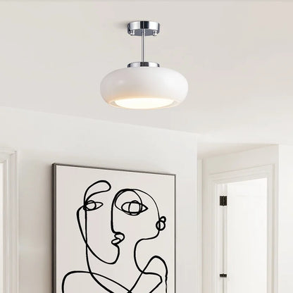 DecorBites™ Glass Copper LED Ceiling Light Fixture for Home Decor Porch Hallway Room