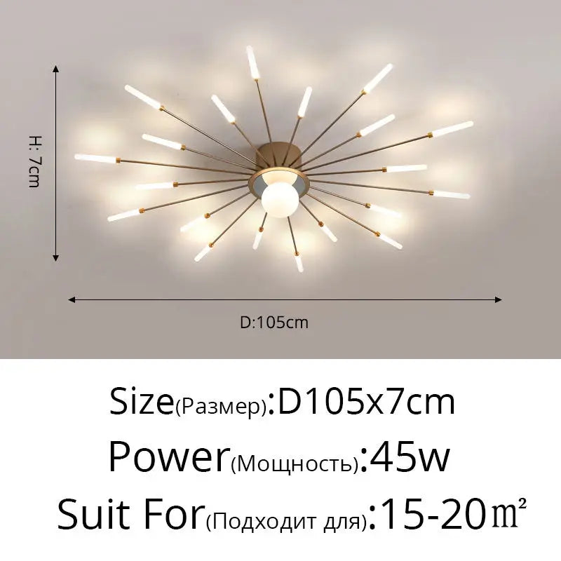 DecorBites™ LED Chandelier for Modern Living Kids Room Bedroom Hall Lighting Decor