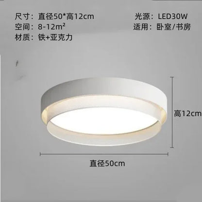 DecorBites™ Circular Metal Grid LED Ceiling Light - Modern Room Lighting