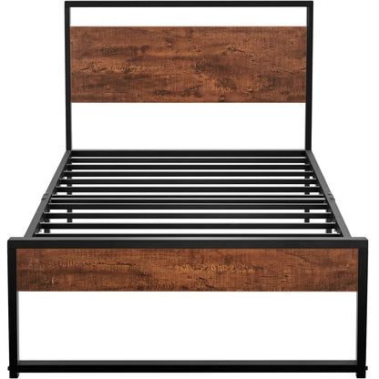 Saga - Wooden Bed Frame Twin Bed Frame